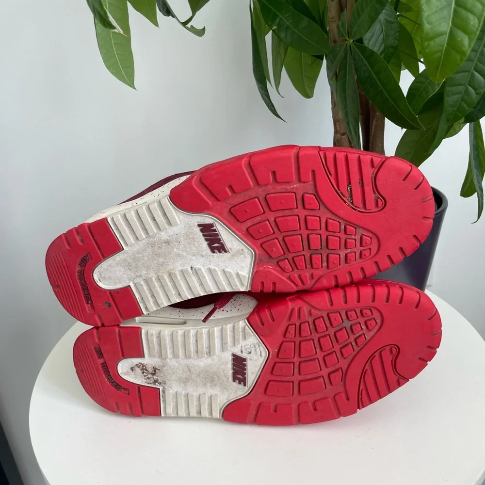Men Size 9 Nike Air Trainer 3 Le Team Red Team Red-University Red-White Shoes